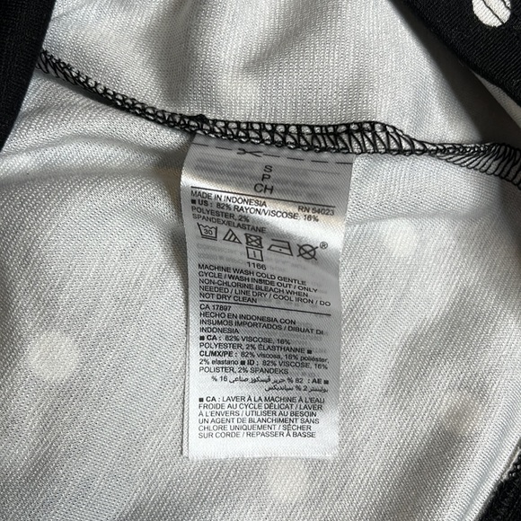 Old Navy Size small black and white polka dot long sleeved MIDI dress - Picture 4 of 7